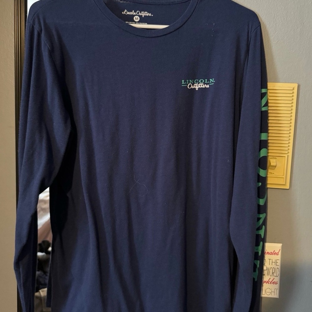 Navy Long-Sleeve Lincoln Outfitters
